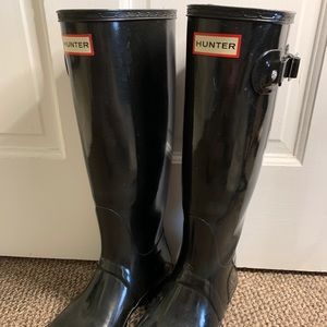 Tall Black Hunter Boots